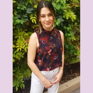 Leith floral top